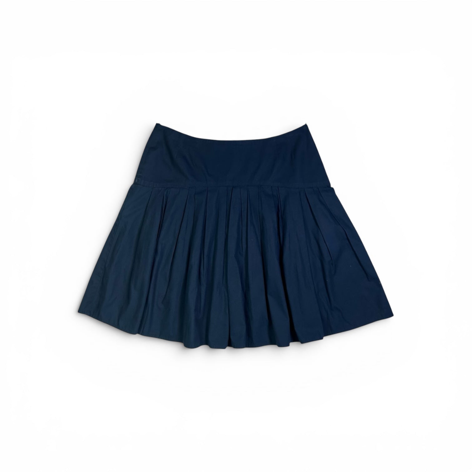 MIUMIU navy pleats skirt