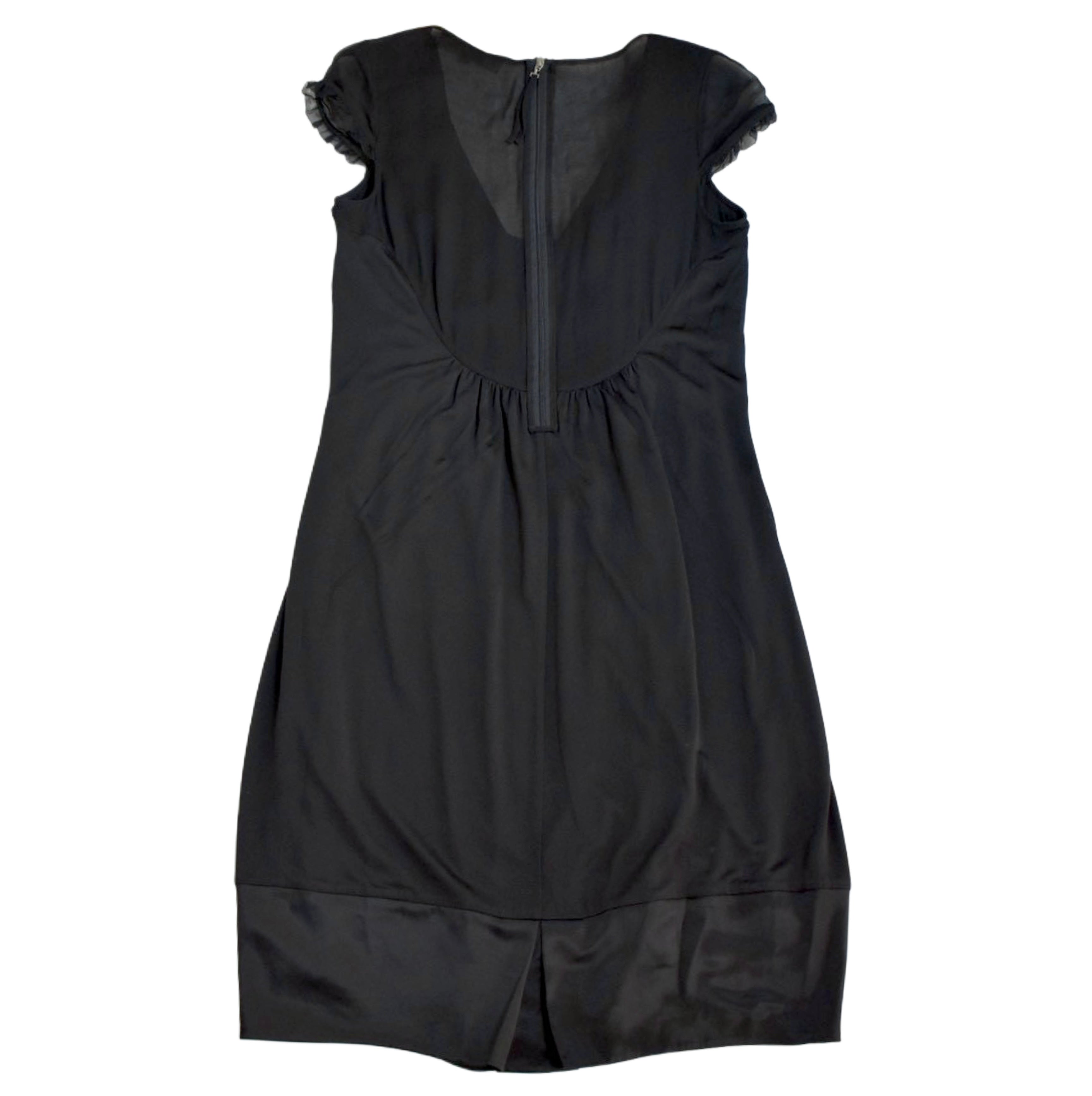 SPORTS MAX cocoon black dress
