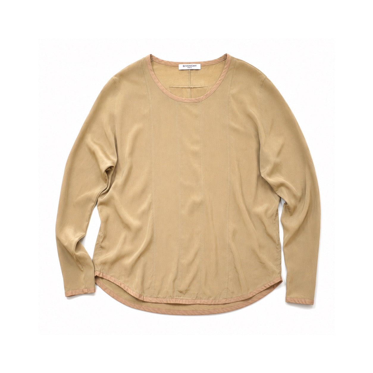 Givenchy khaki silk tops