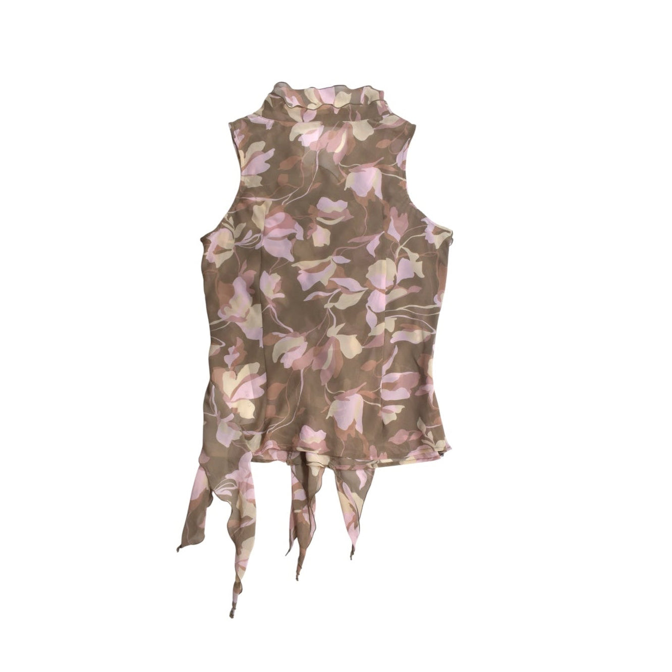 flower sheer tank top