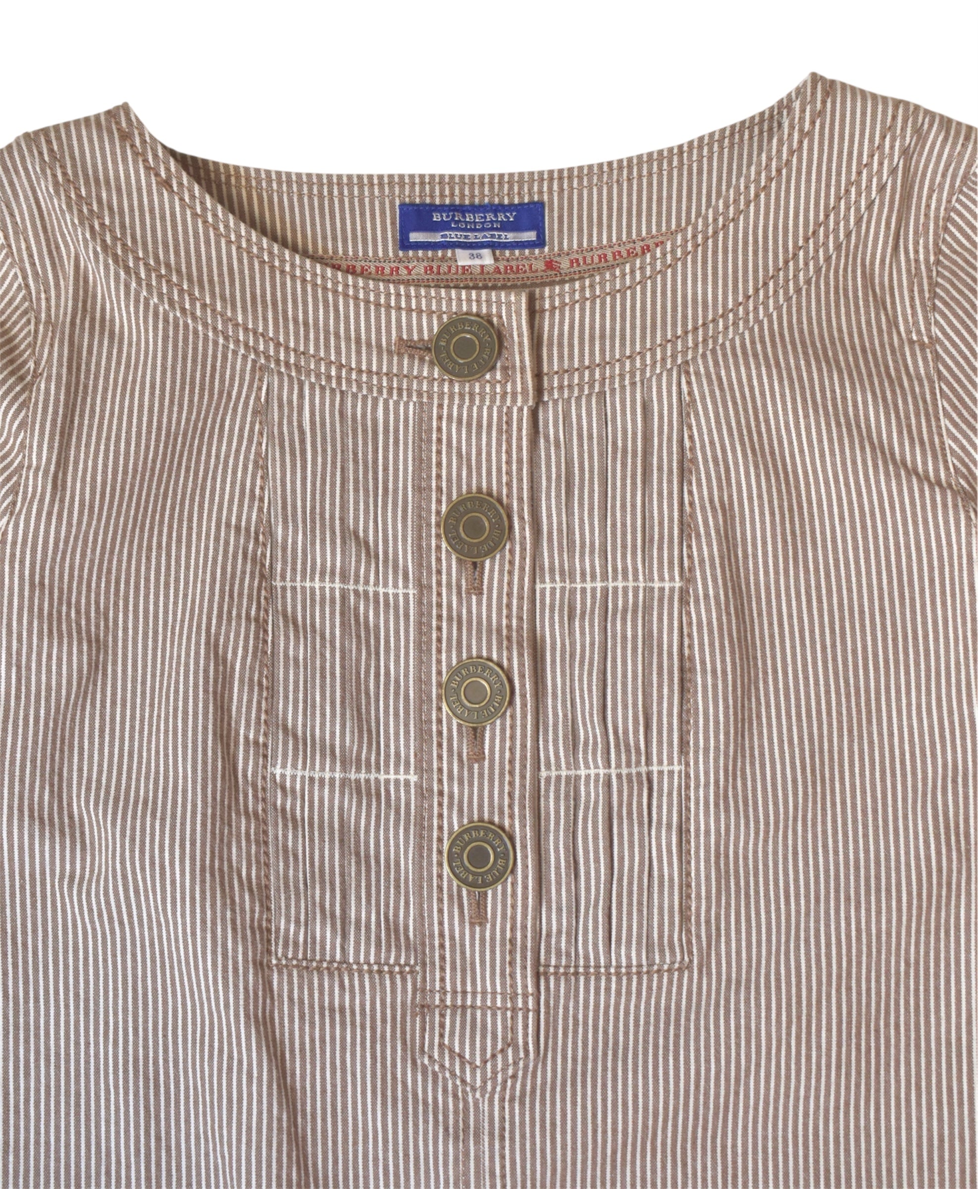 Burberry stripe denim dress