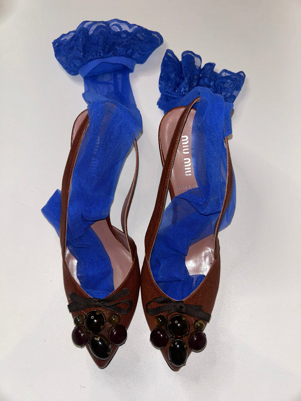 MIUMIU brown heel