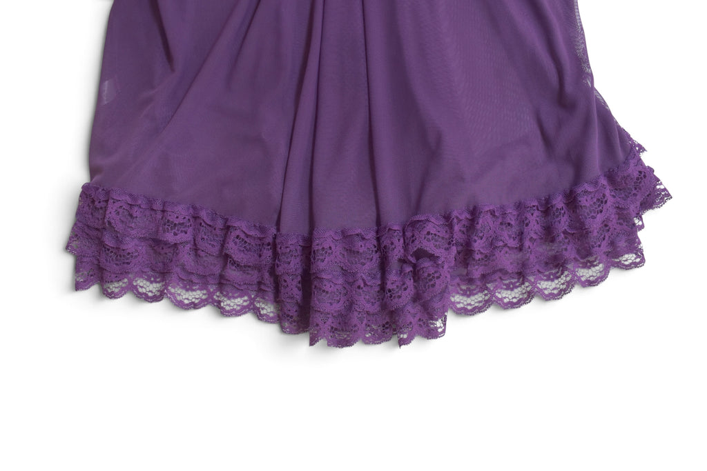 purple lingerie dress