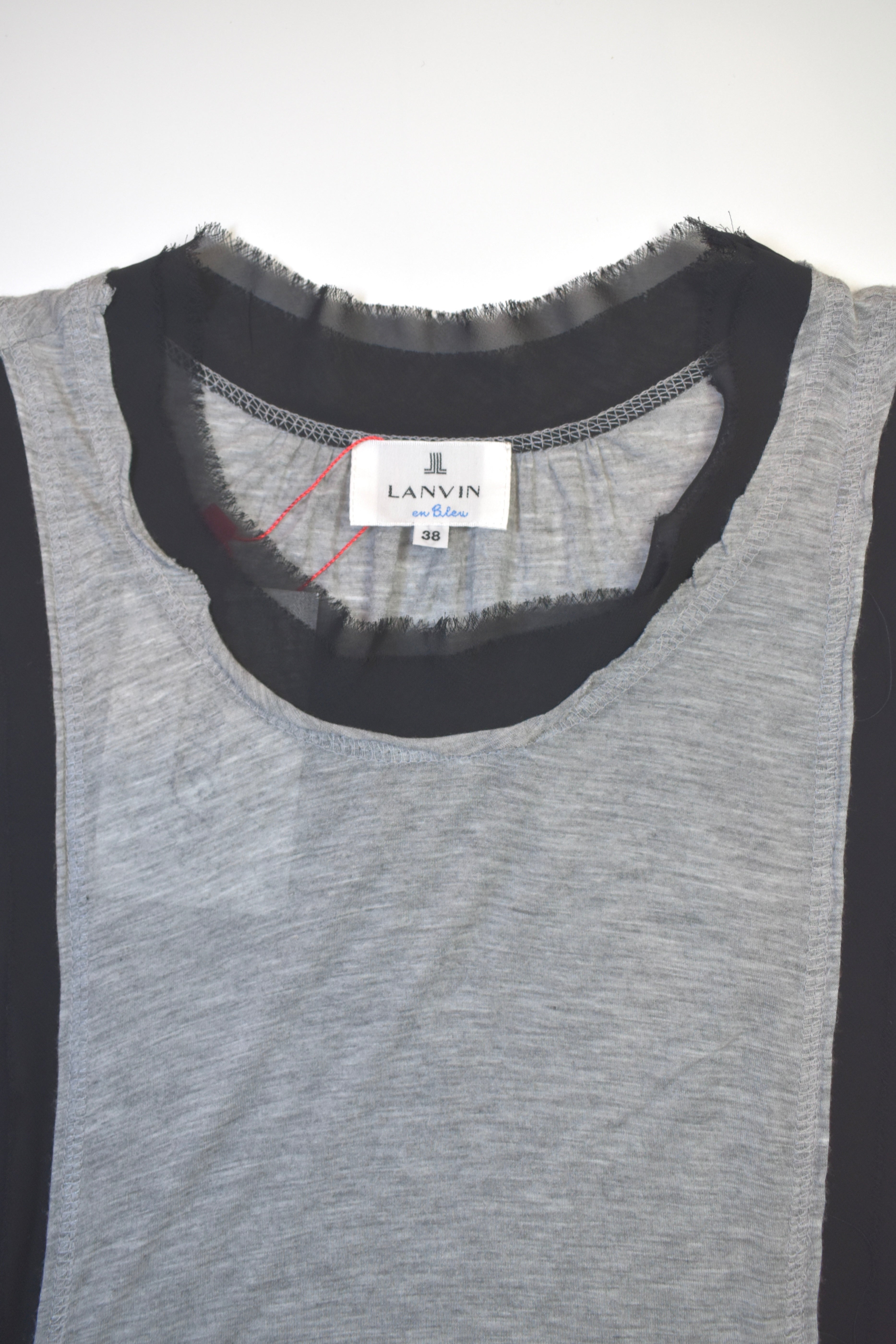 LANVIN en Bleu gray tank top