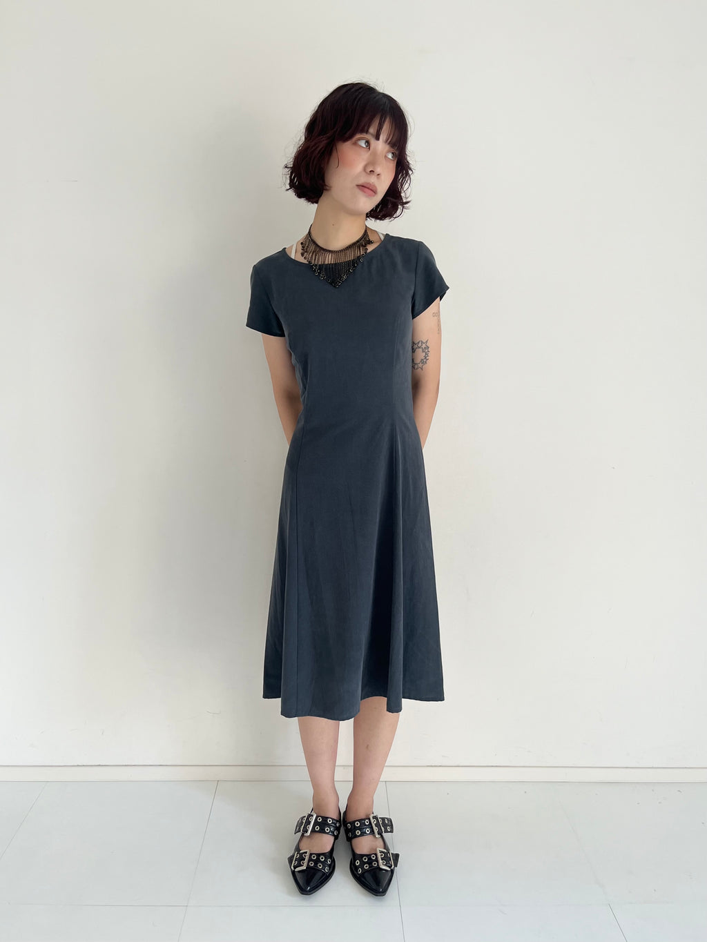 agnes b. s/s gray dress