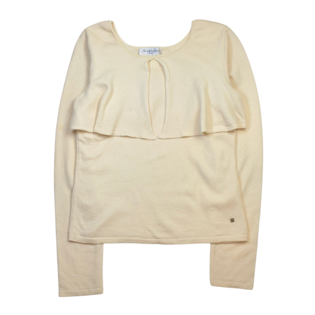 GIVENCHY cream knit top
