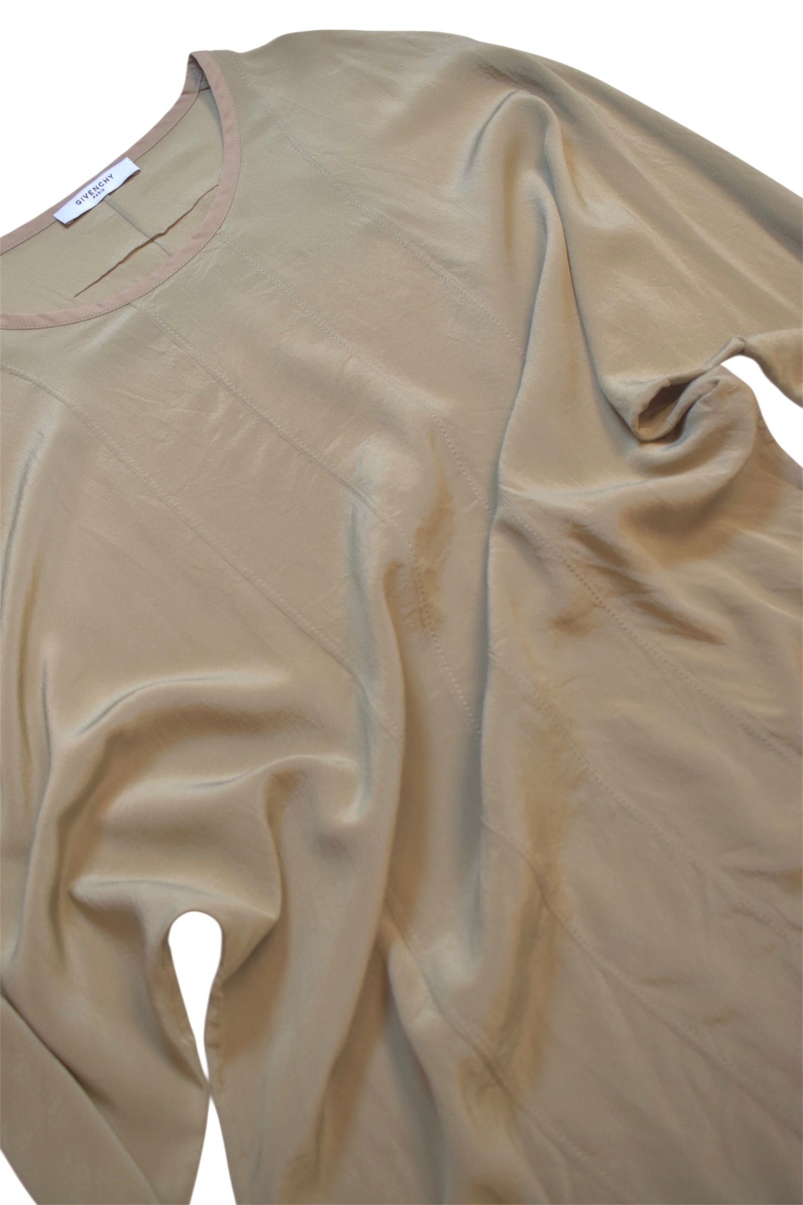 Givenchy khaki silk tops