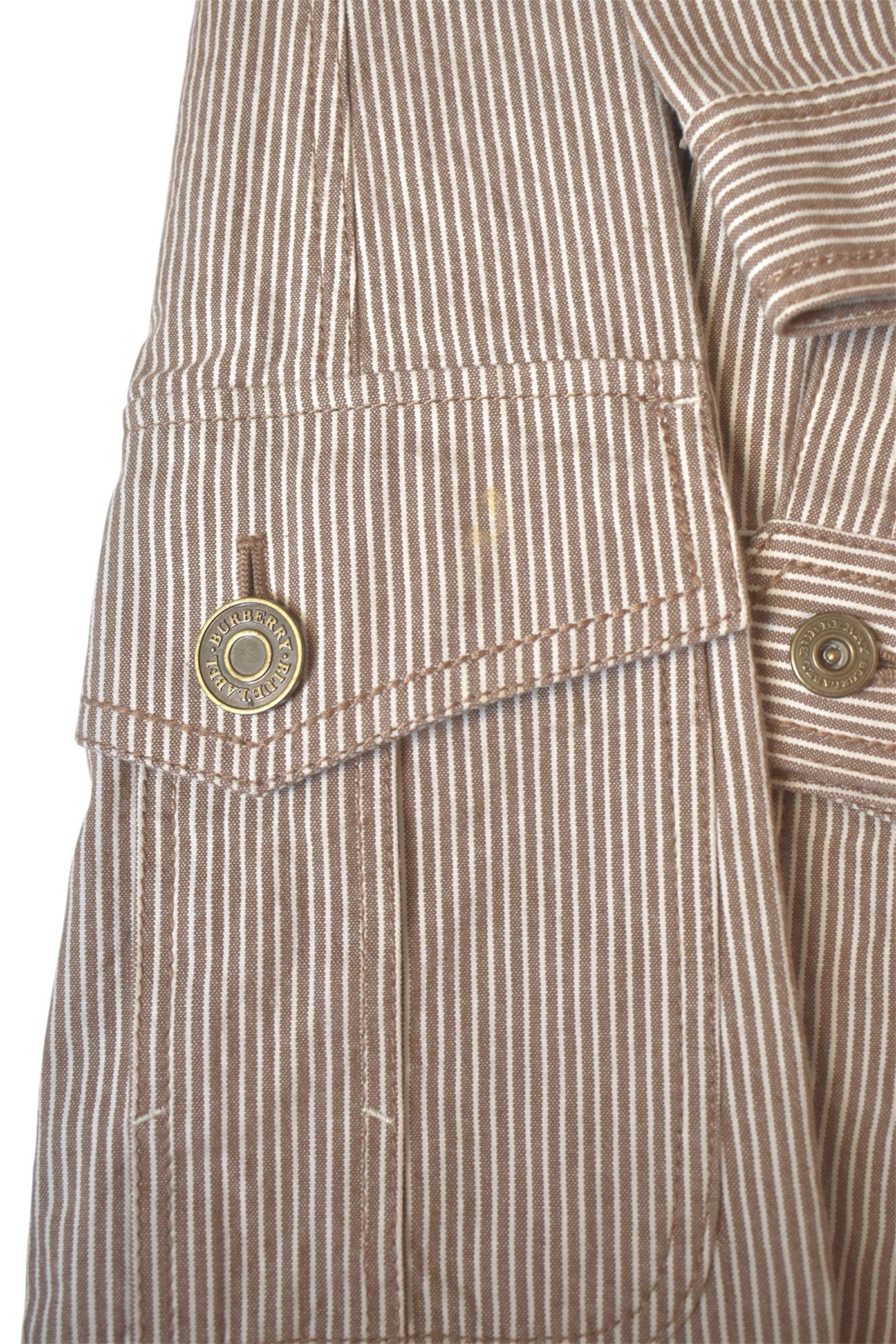 Burberry stripe denim dress