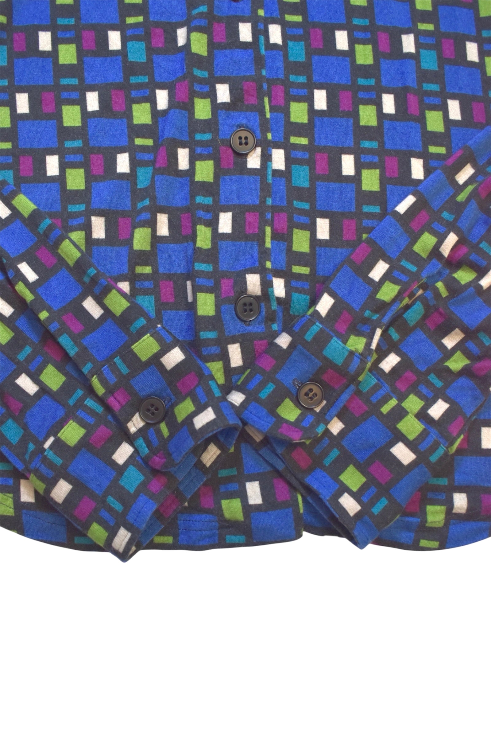 agnes b. patterned cotton shirt