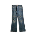 panel denim pants