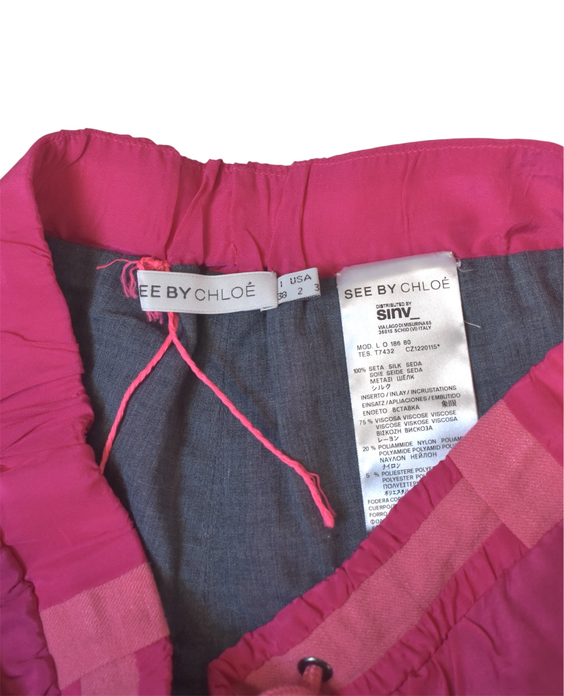 See by Chloe pink short pants