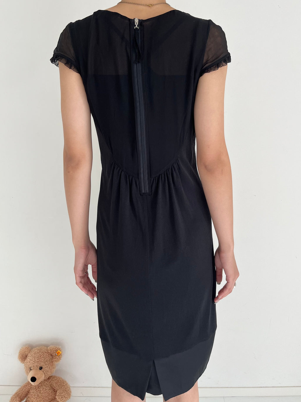 SPORTS MAX cocoon black dress