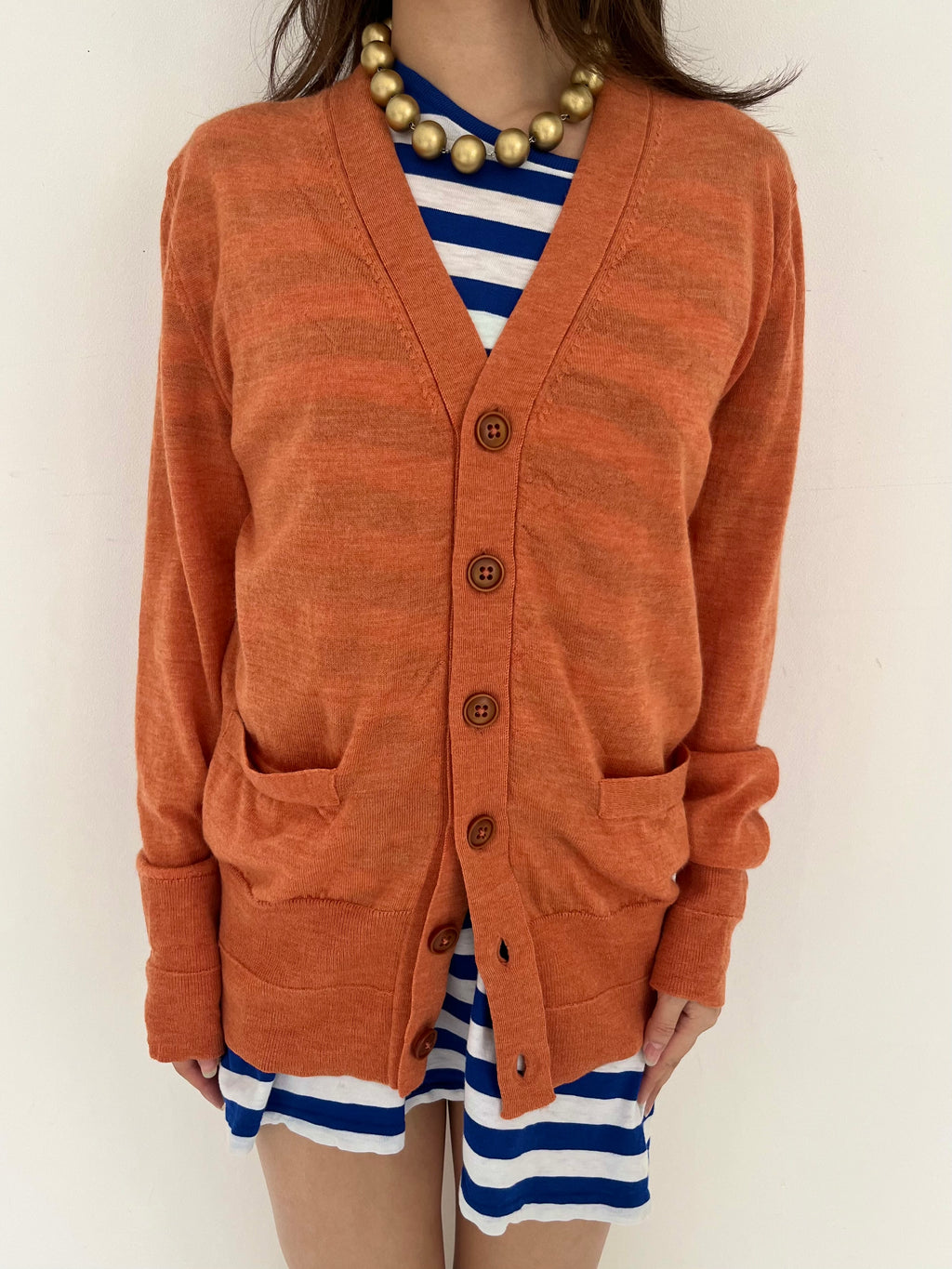 Marc Jacobs orange cardigan