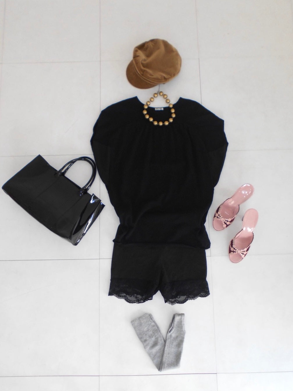 MIU MIU black cocoon top