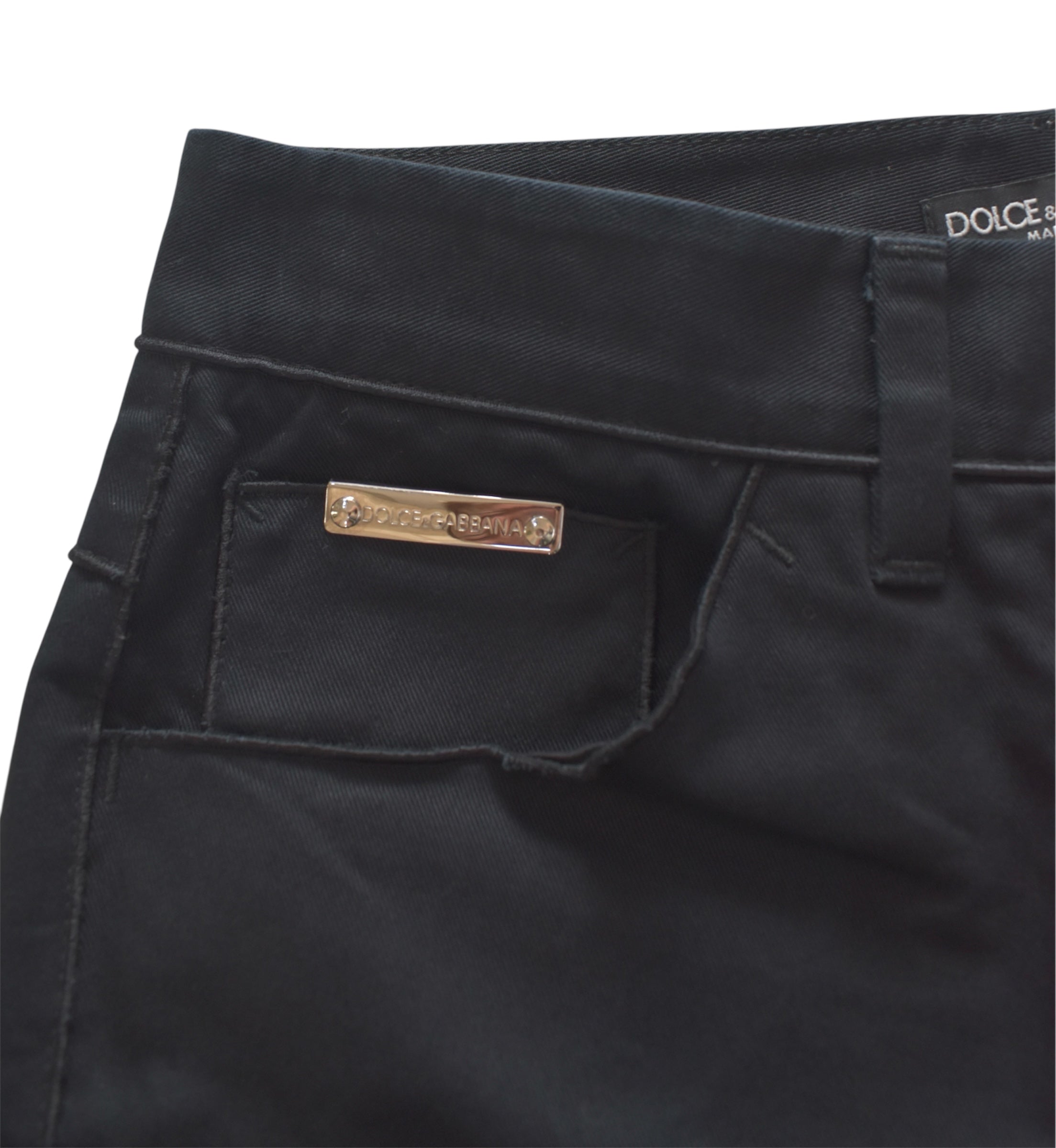 D&G balck denim pants