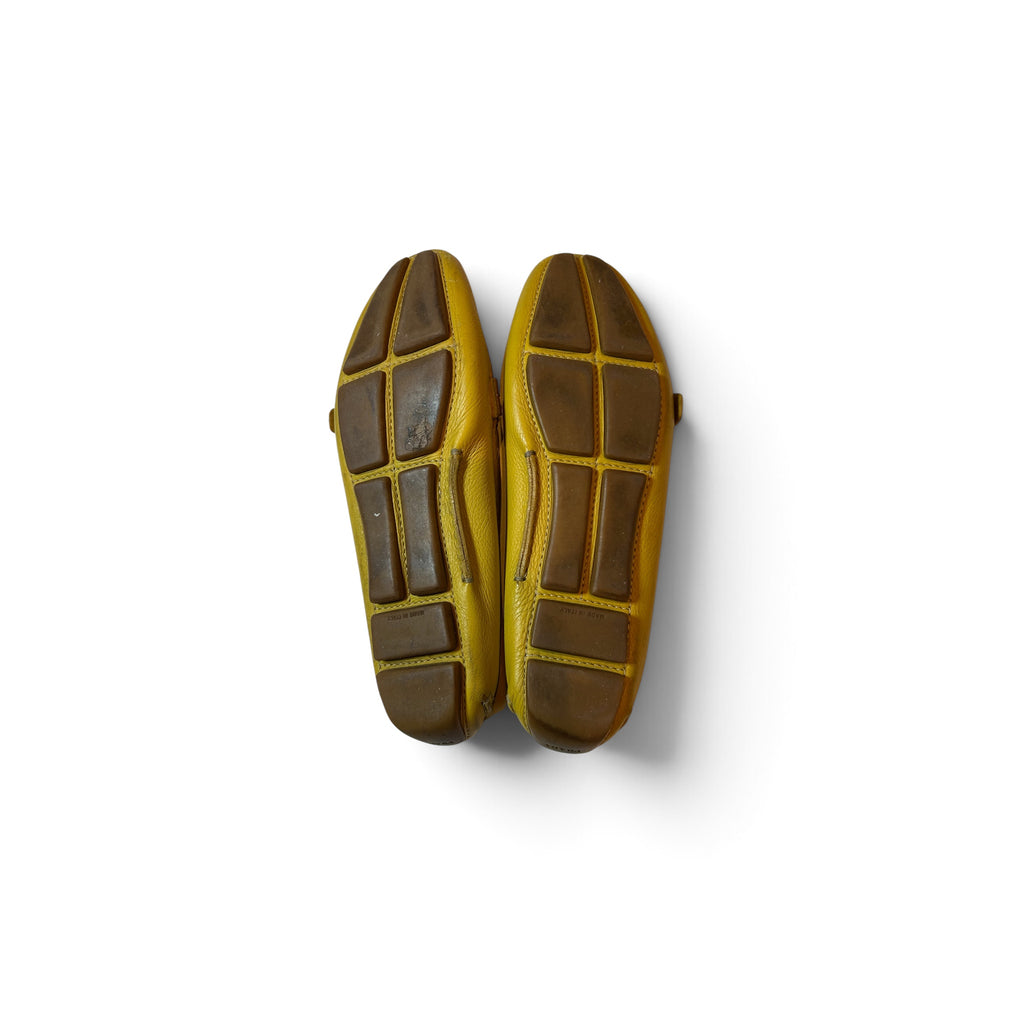 PRADA yellow flat shoes