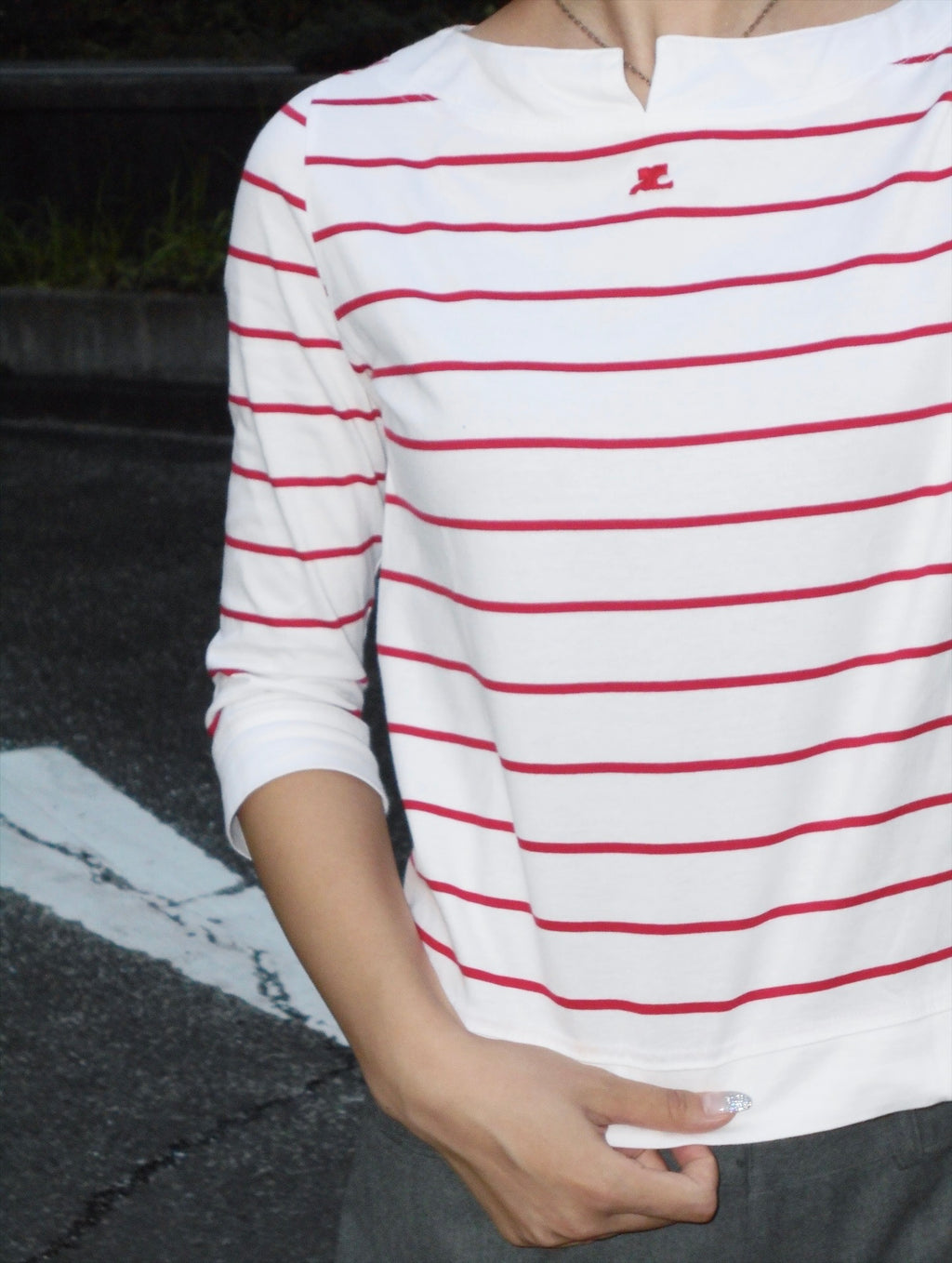 Courreges border tops