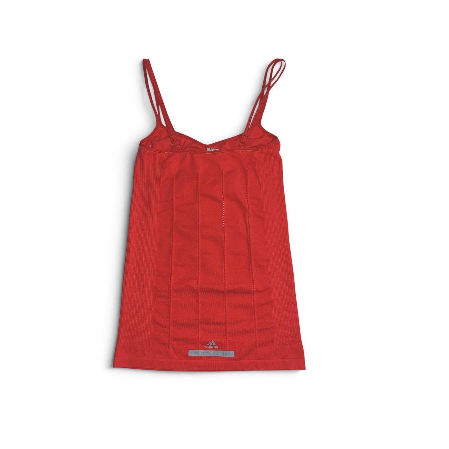 stella mccartney×adidas neon red camisole