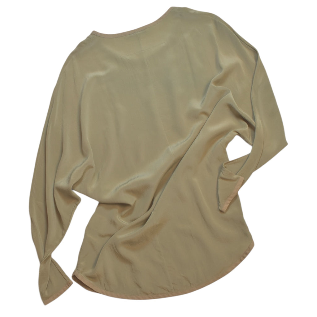 Givenchy khaki silk tops