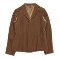 Calvin Klein brown velour jacket