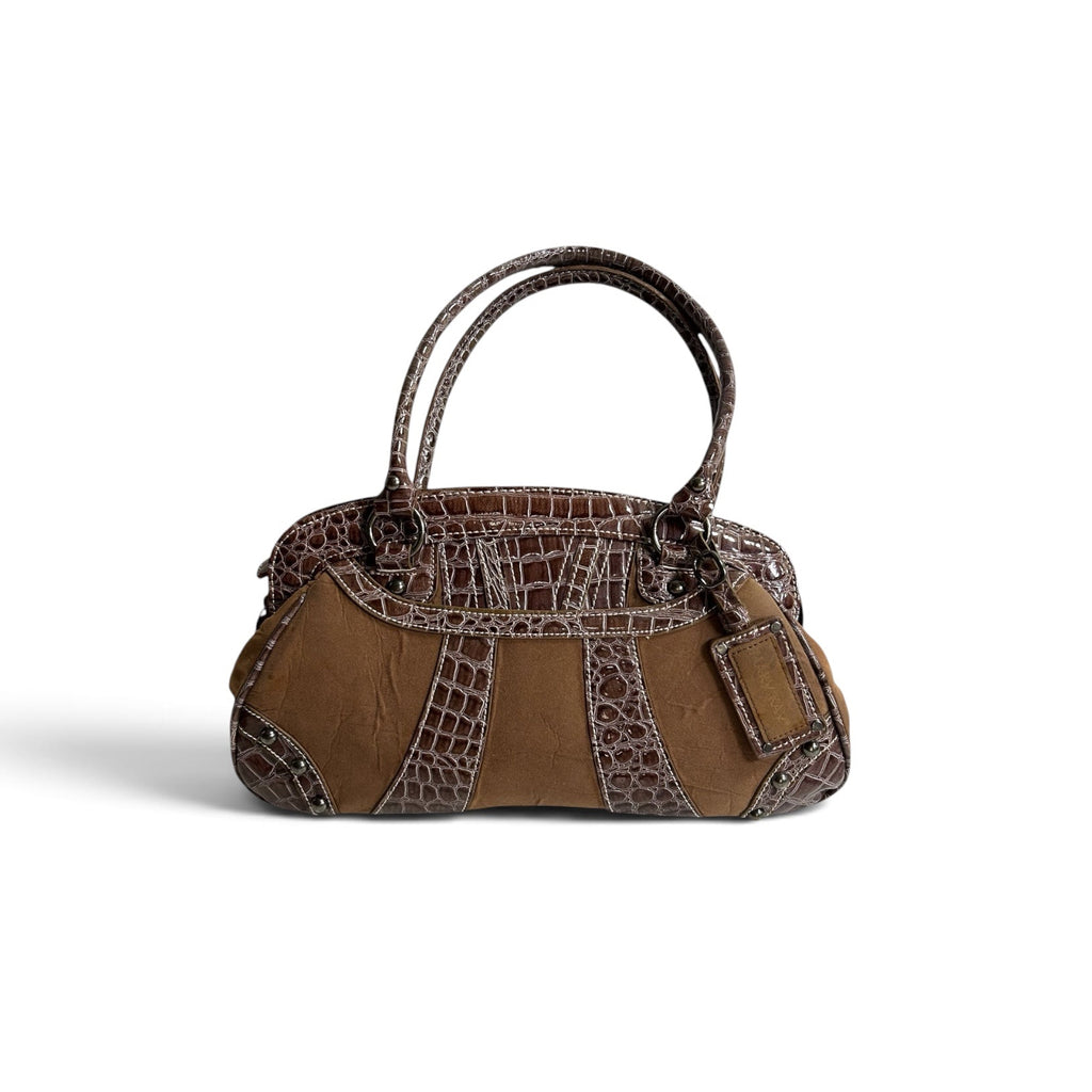 brown hand bag