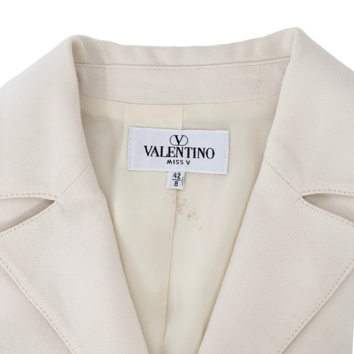 VALENTINO white tailored jacket