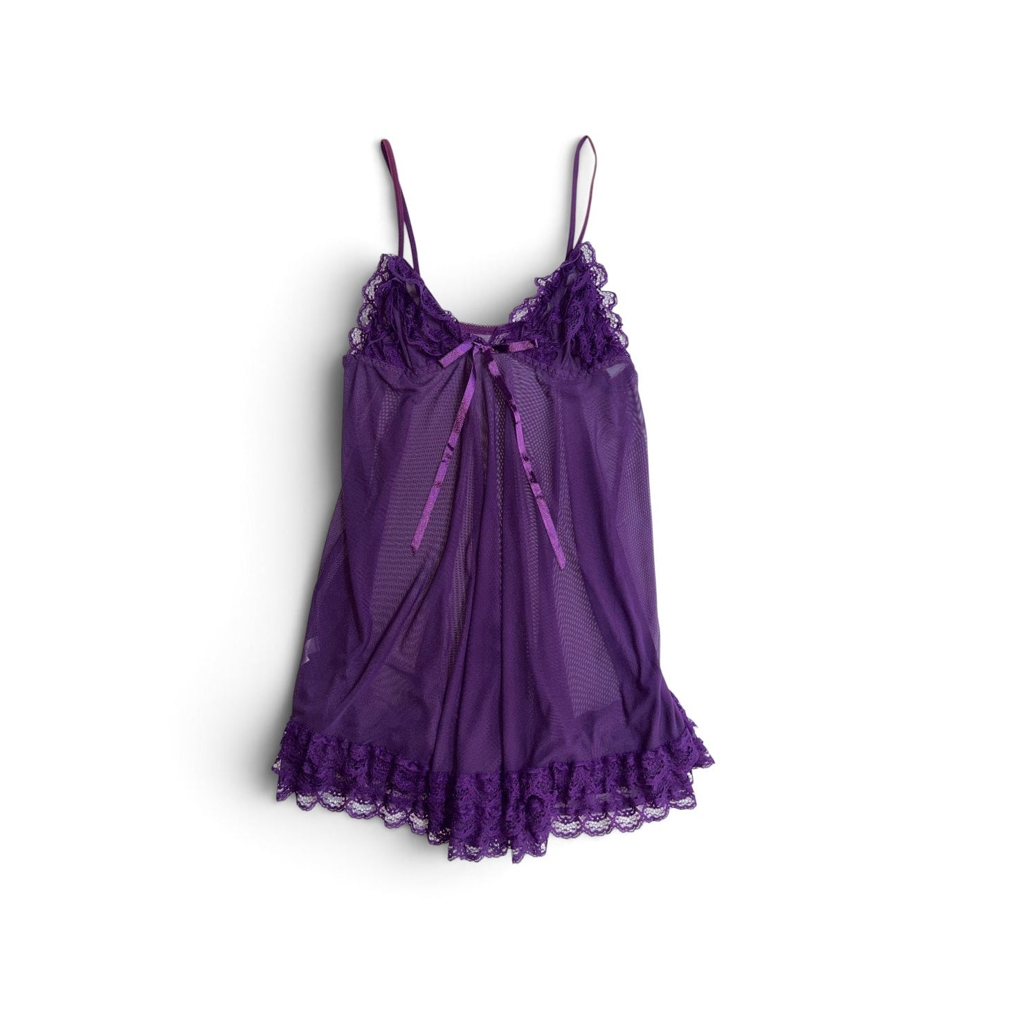 purple lingerie dress