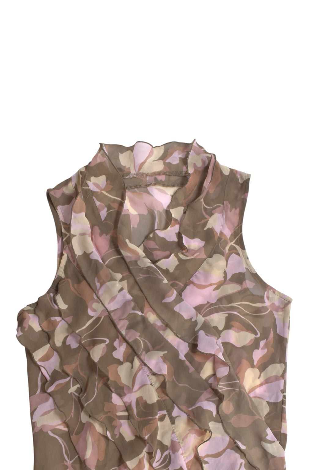 flower sheer tank top