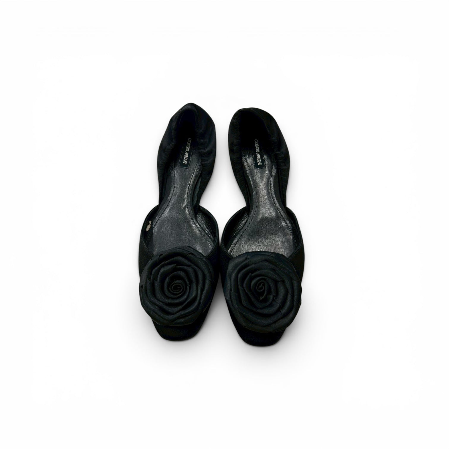 GIORGIO ARMANI flower flat shoes