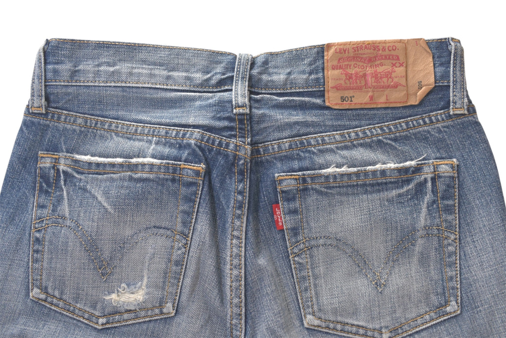 Levis 501 paint denim pants