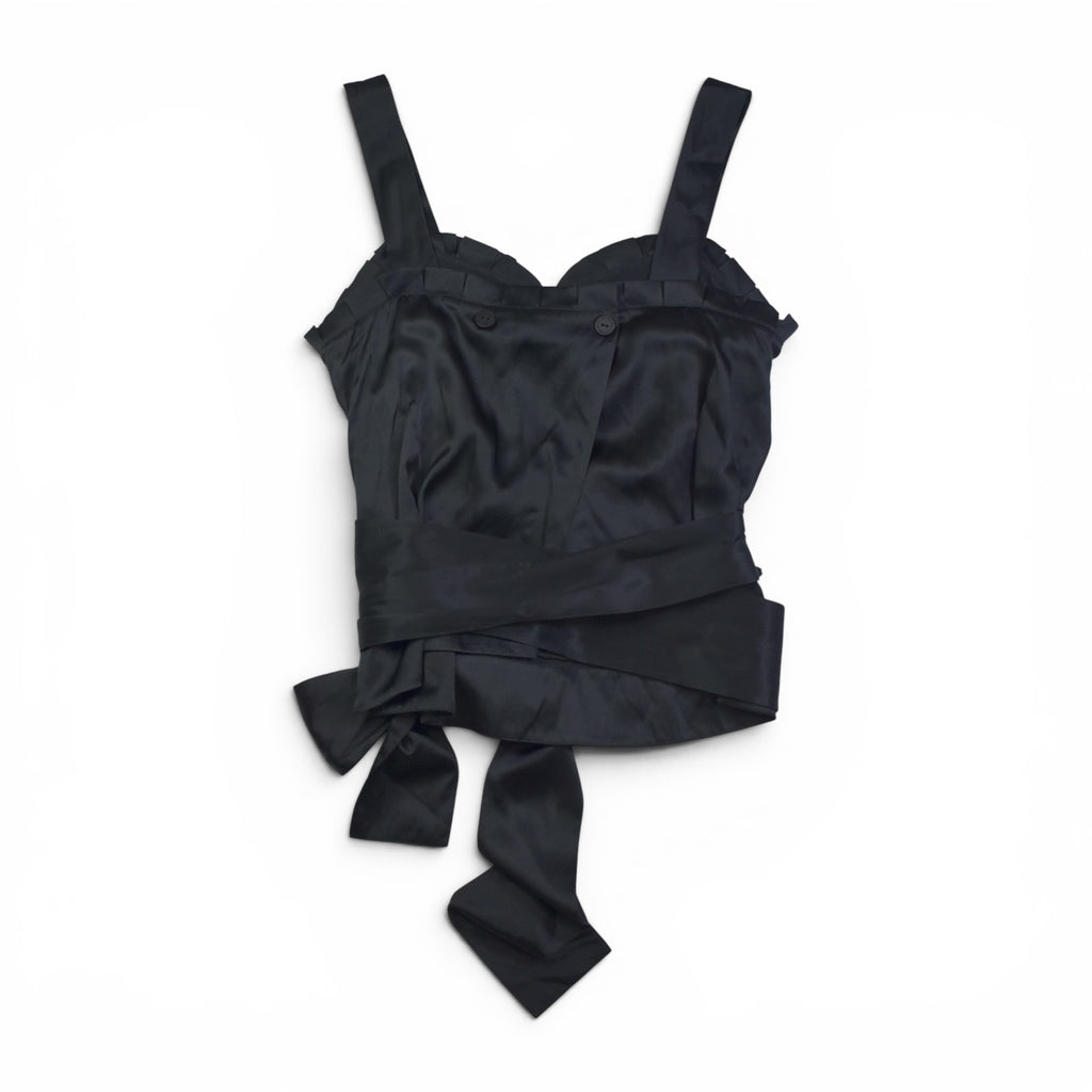 See by Chloe black frill top