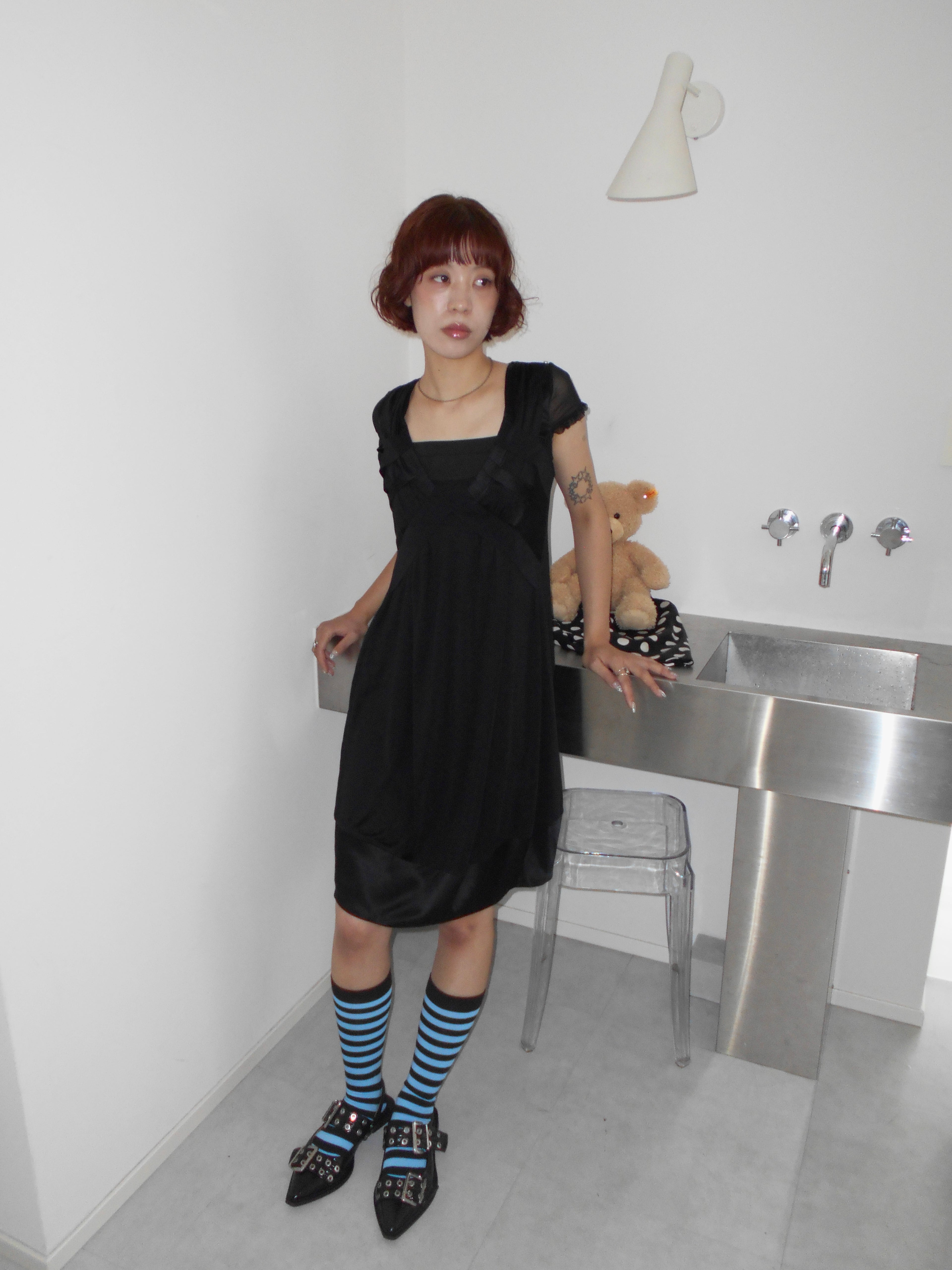 SPORTS MAX cocoon black dress