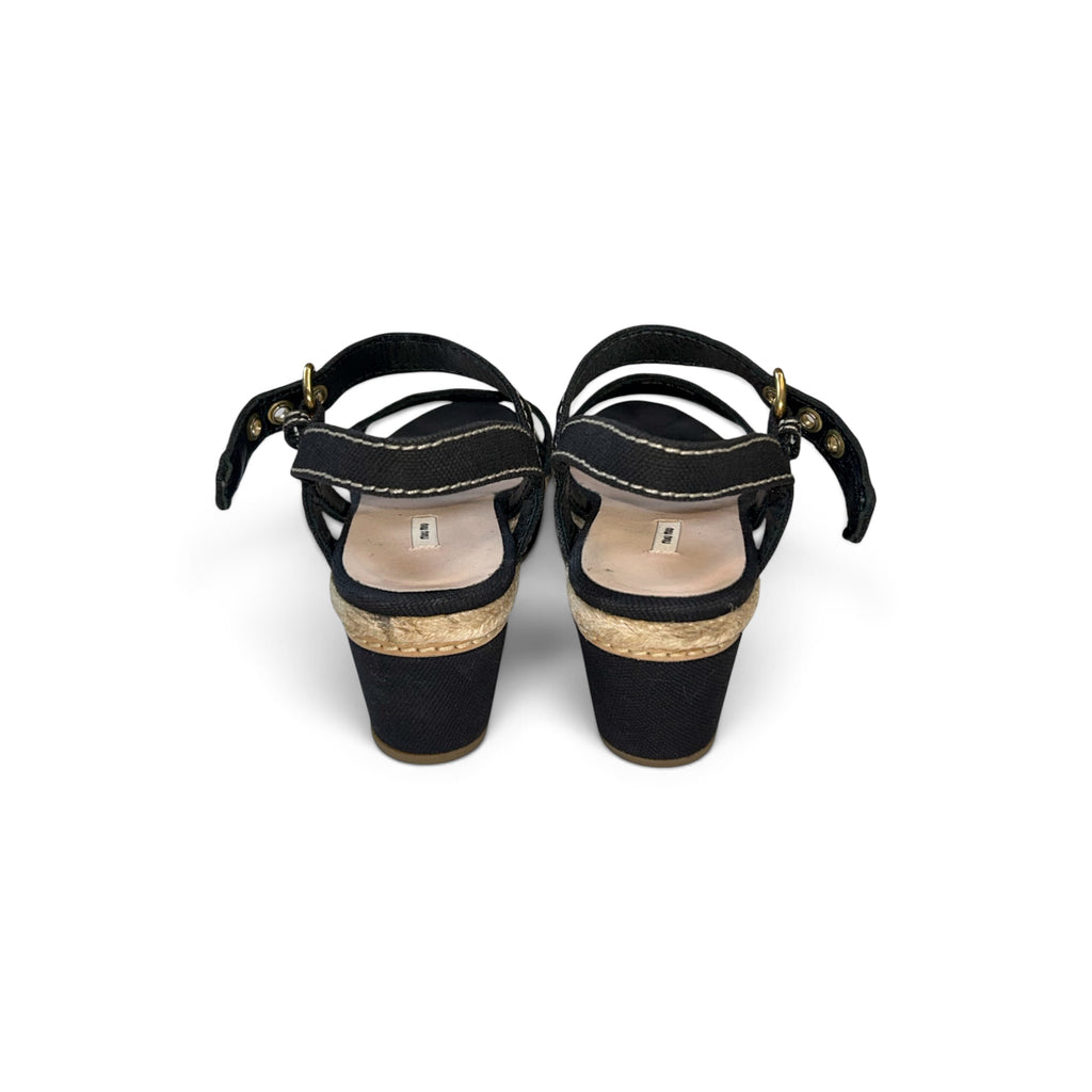 MIUMIU black strap shoes