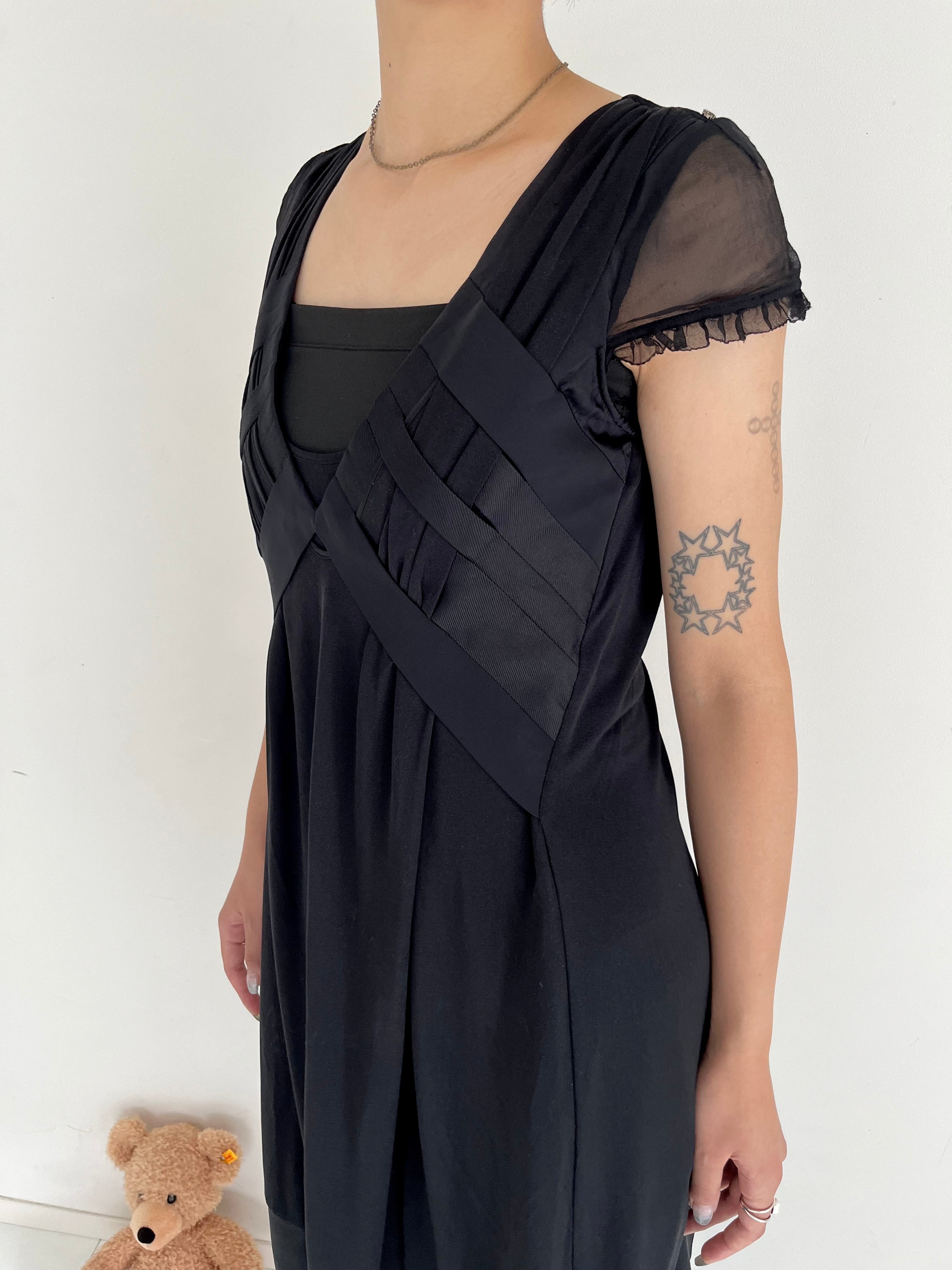 SPORTS MAX cocoon black dress