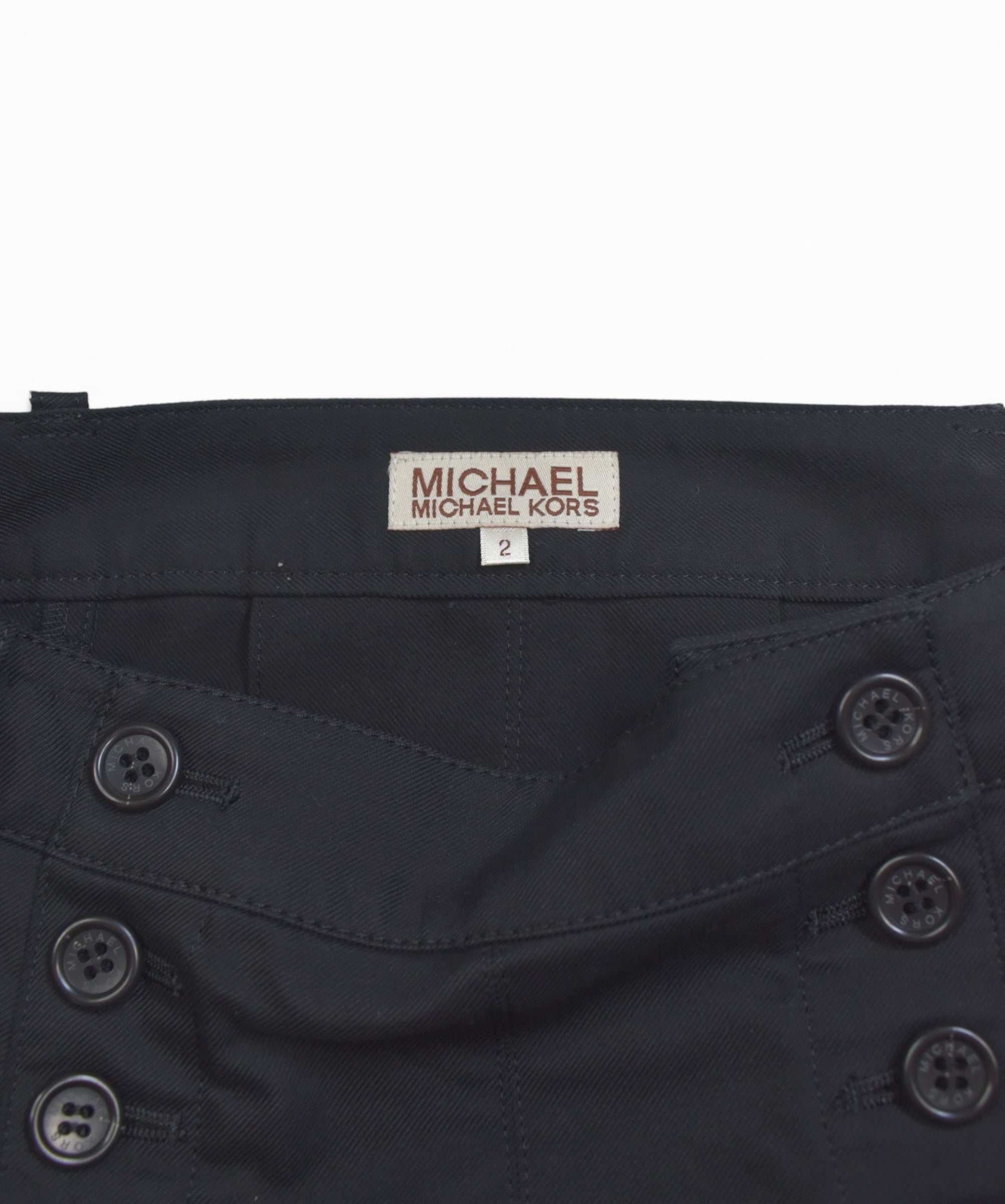 MICHAEL KORS double button black skirt