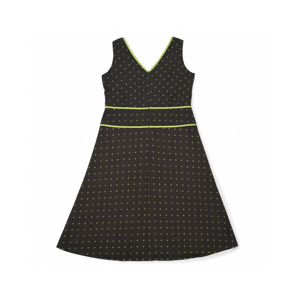 Neon brown dot dress