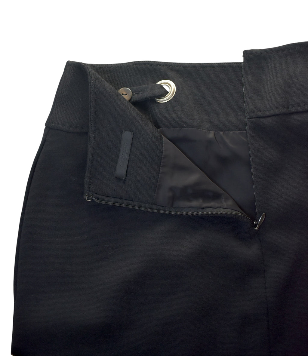 Black drawstring skirt
