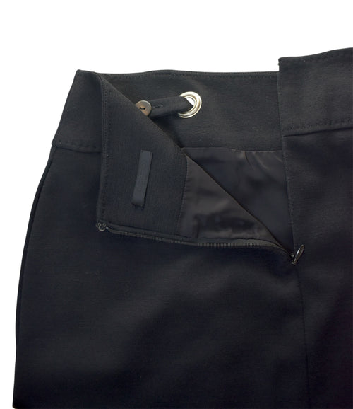 Black drawstring skirt