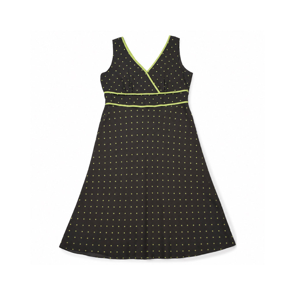 Neon brown dot dress