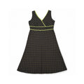 Neon brown dot dress