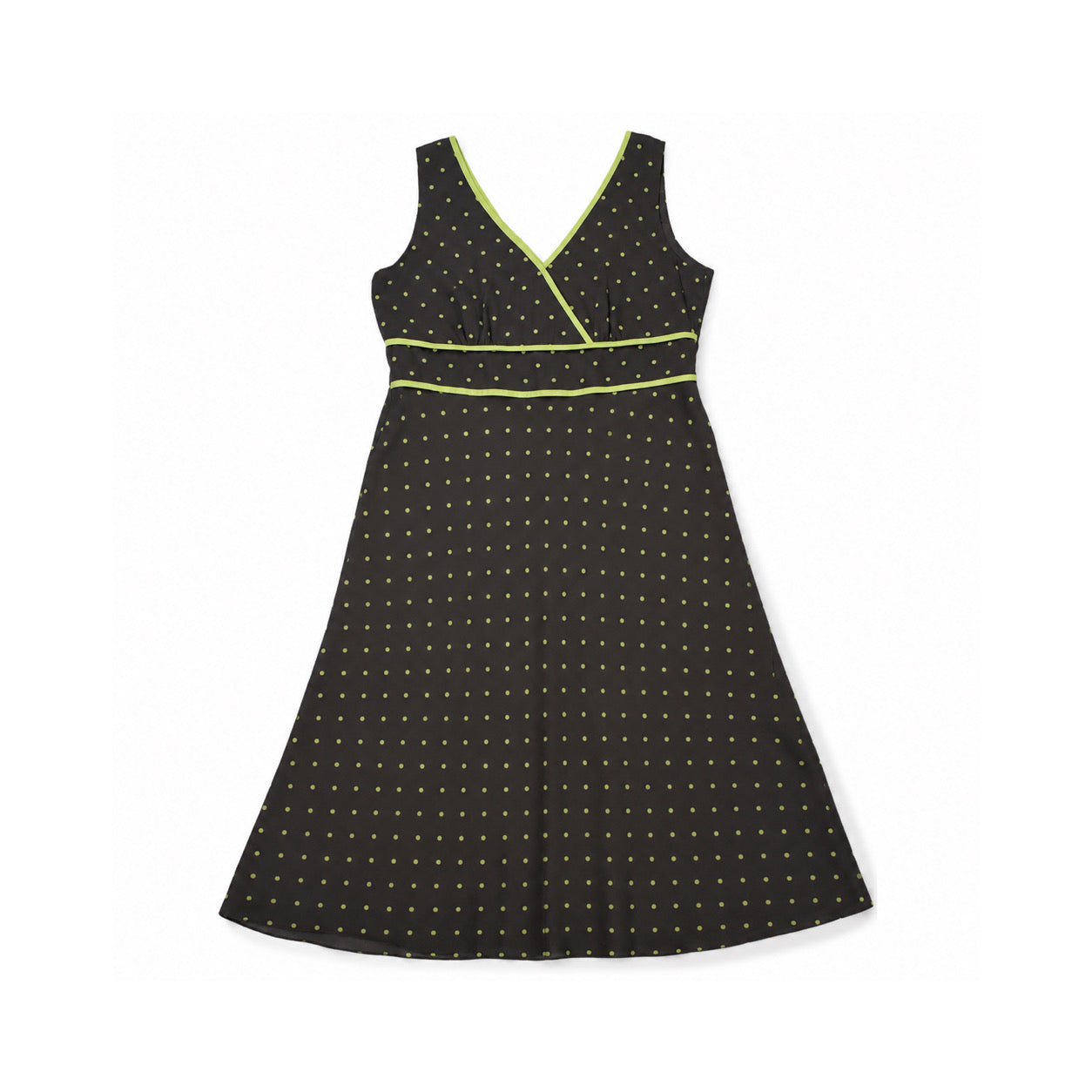 Neon brown dot dress