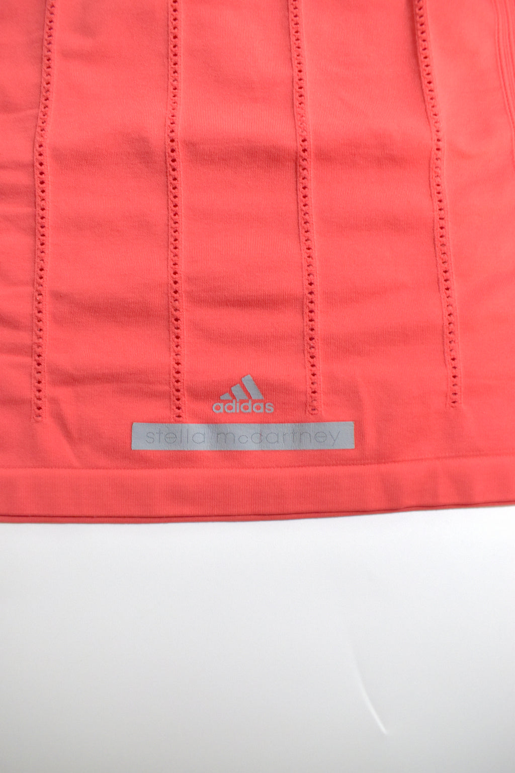 stella mccartney×adidas neon red camisole