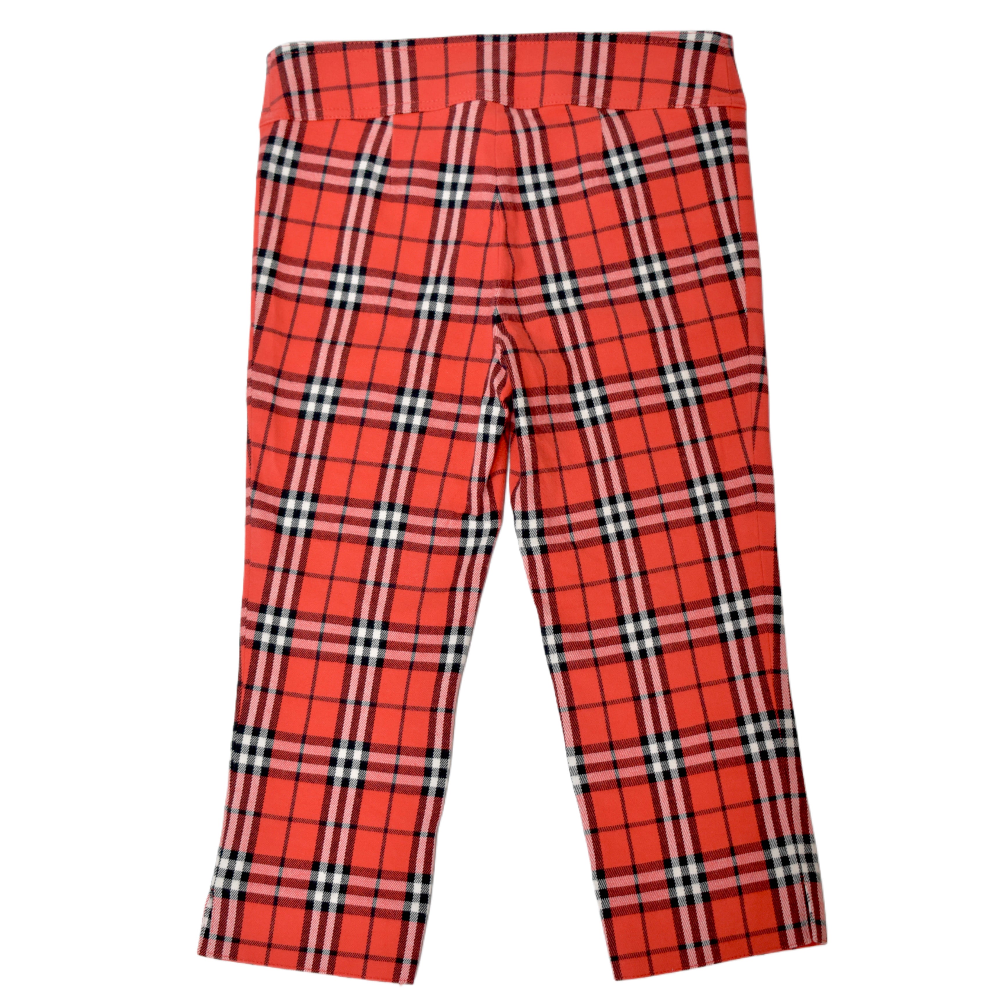 Burberry plaid red pants