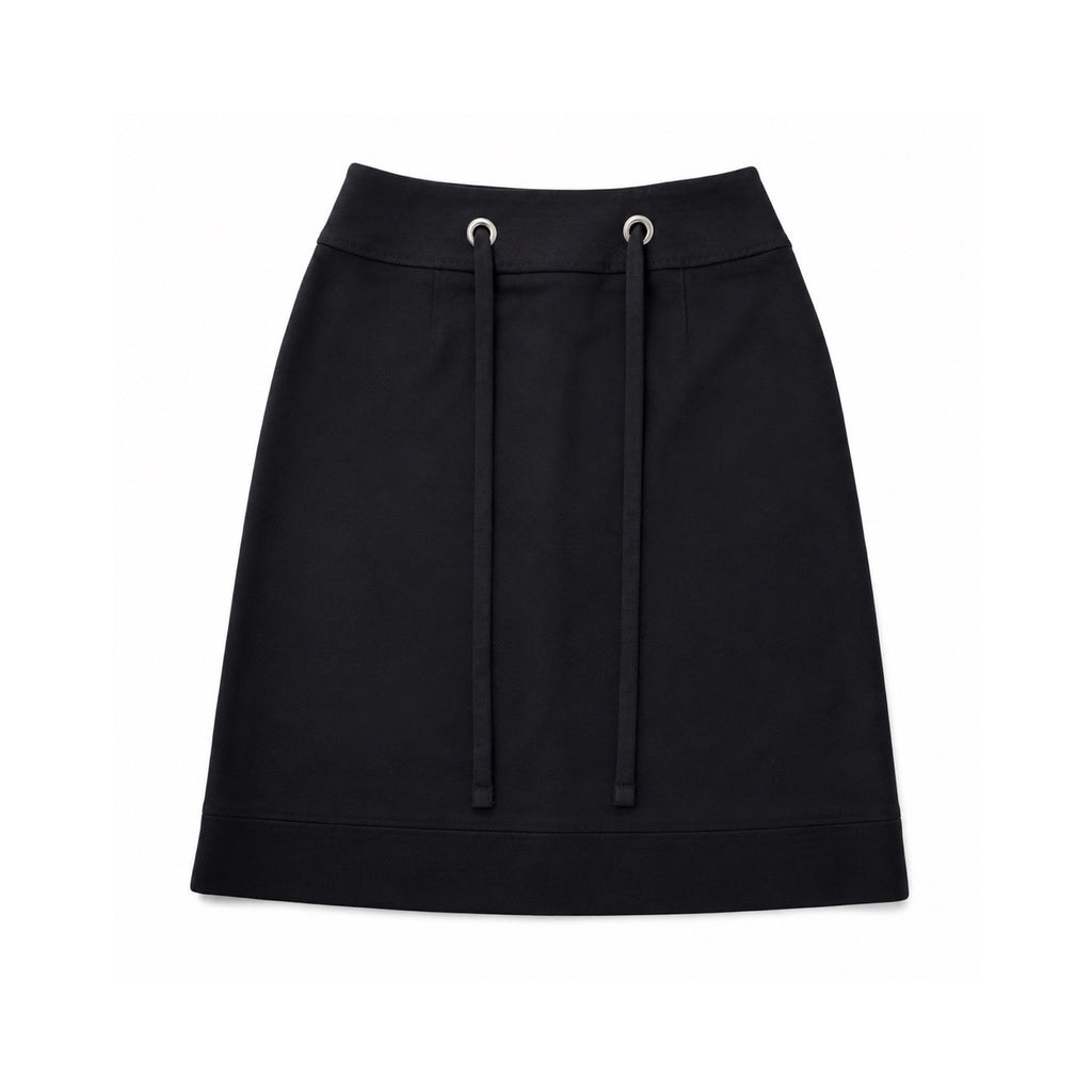 Black drawstring skirt