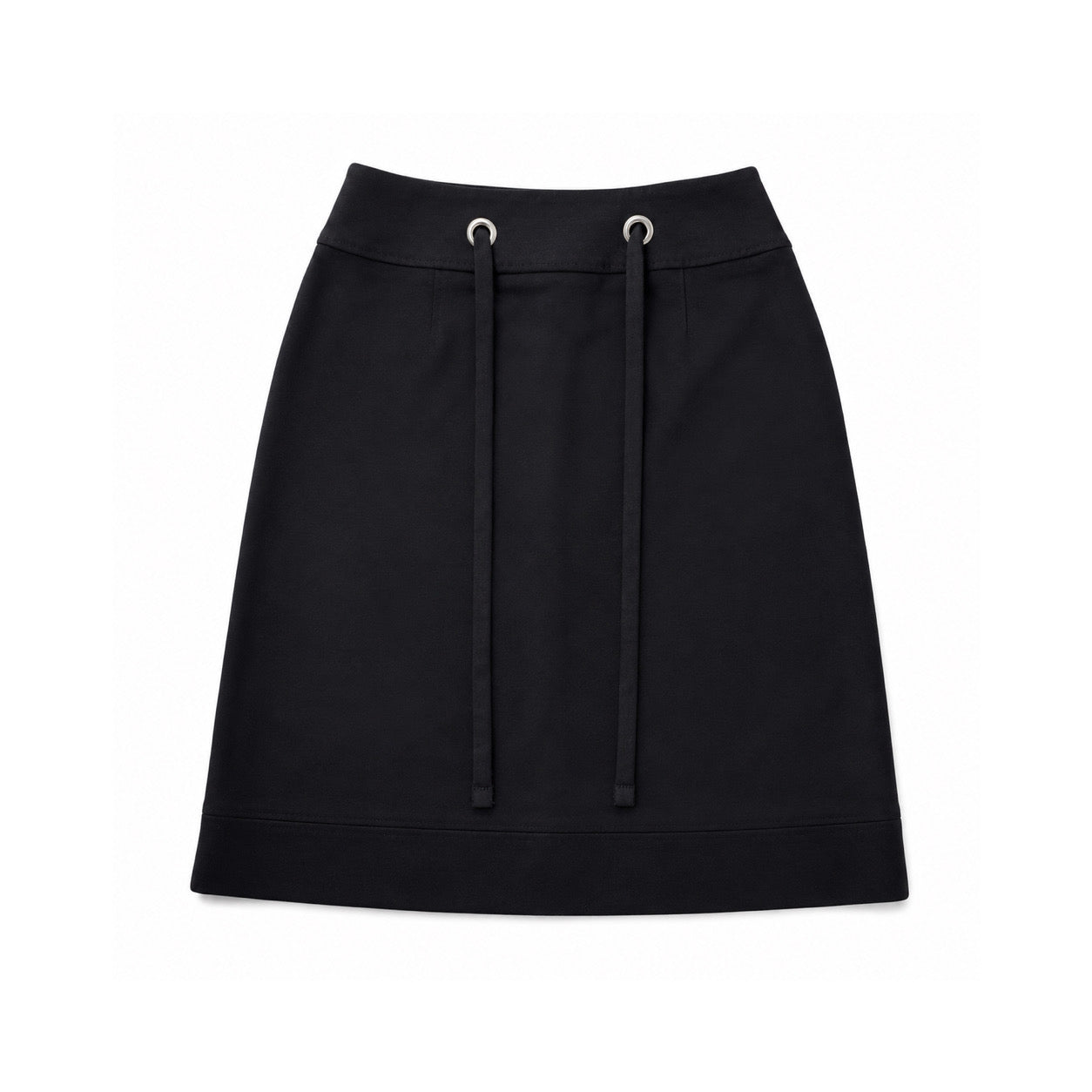 Black drawstring skirt