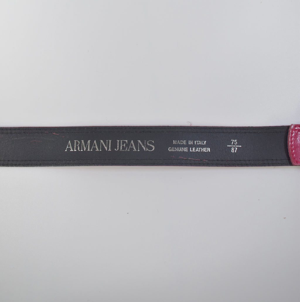 ARMANI Jeans pink circle belt