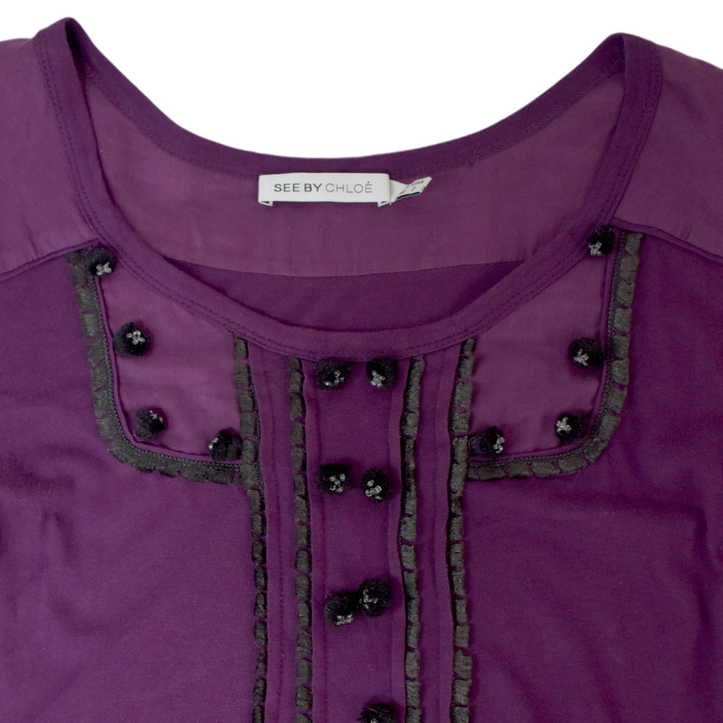 see by chloe purple dress