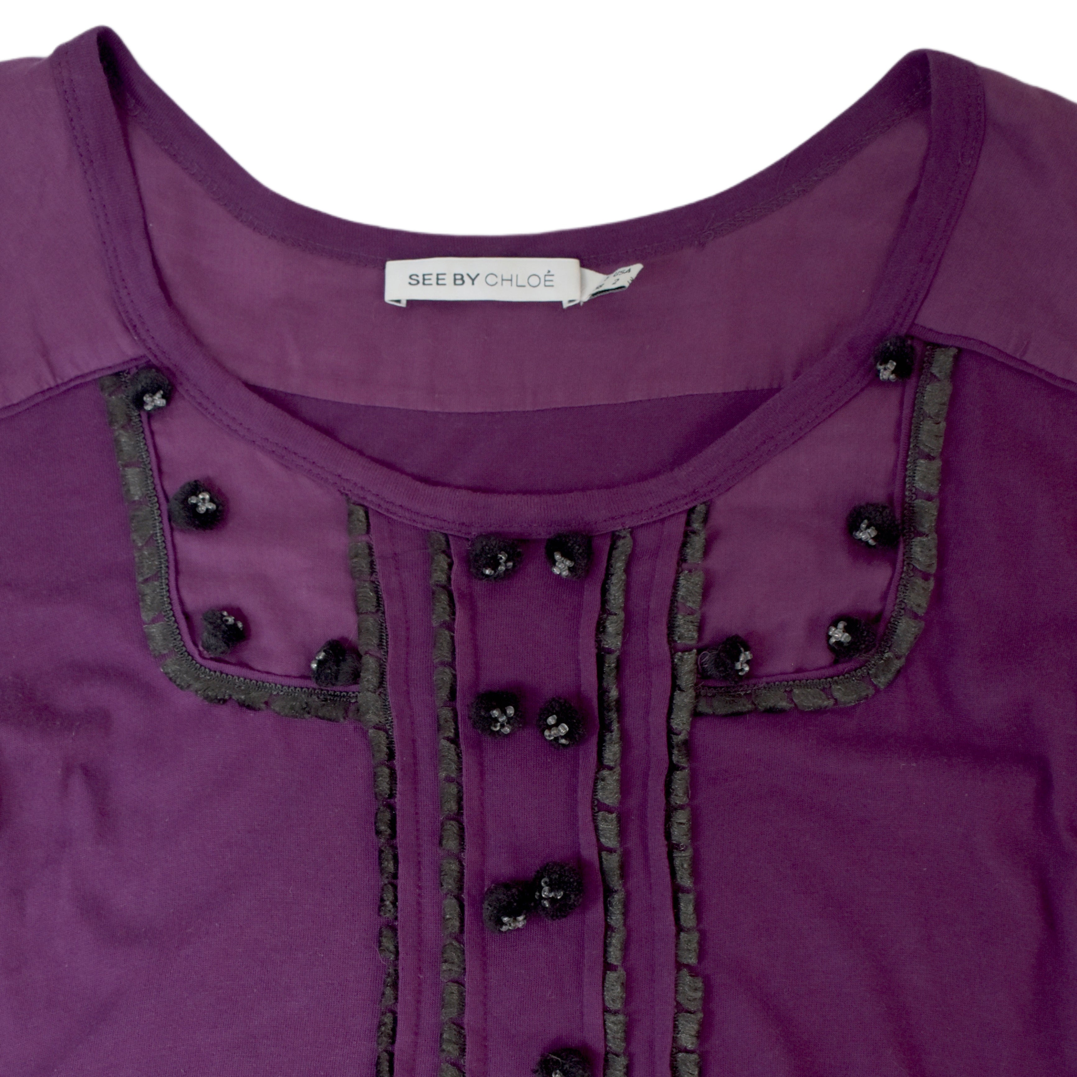 see by chloe purple dress
