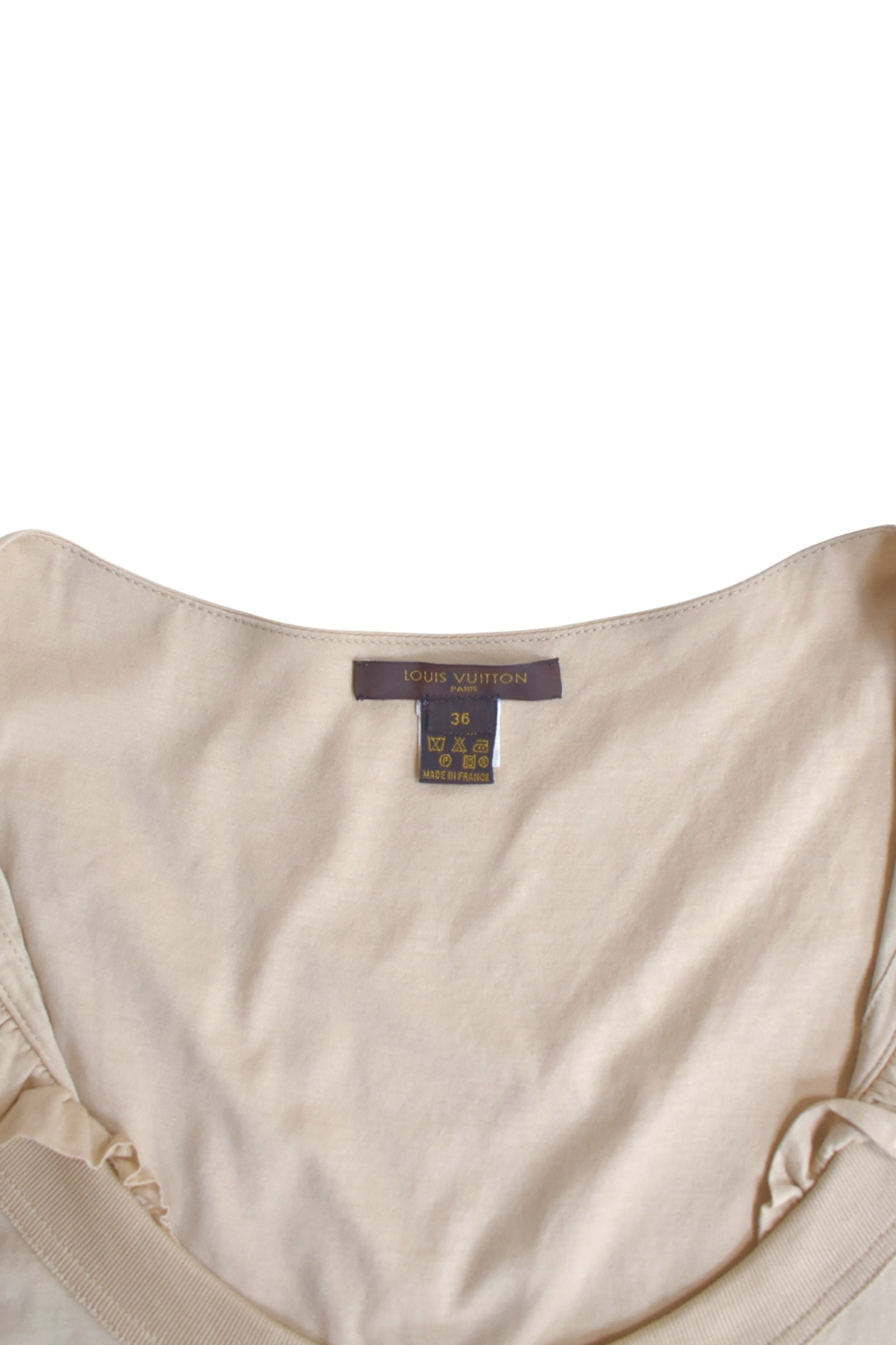 LOUIS VUITTON beige dress