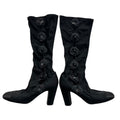 CHANEL flower corsage boots